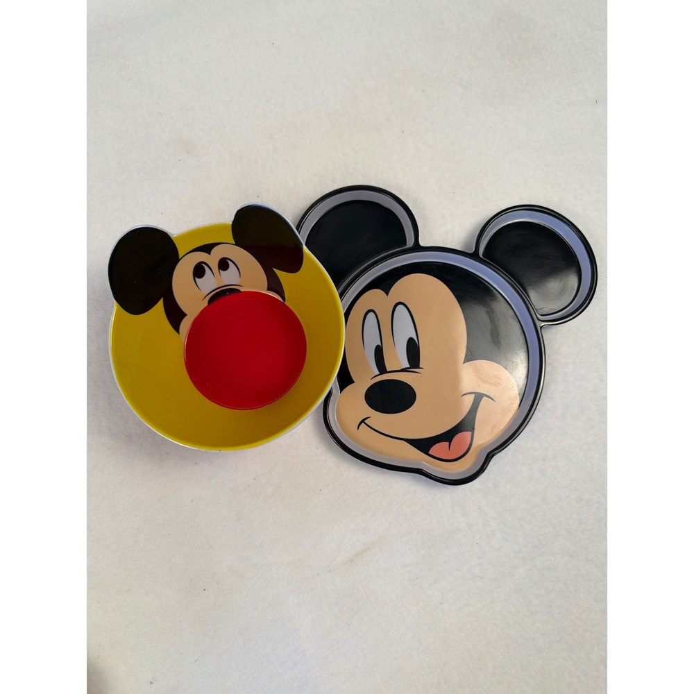 Disney Mickey Mouse Melamine Plate and Bowl Set 8in